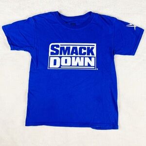WWE Official SMACKDOWN T-Shirt Size Youth Medium